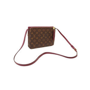 Louis Vuitton Bag Twice Shoulder Leather Monogram Brown